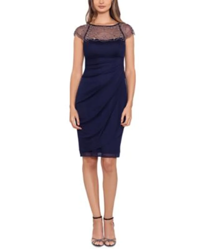 Gathered Side Sheath Dress