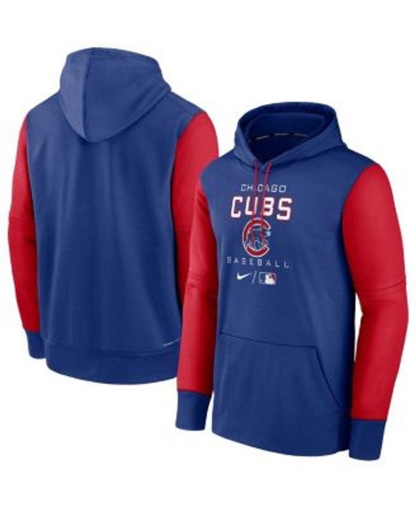 Men's Chicago Cubs Stitches Royal/Red Team Logo Jersey