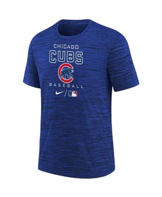 Chicago Cubs Dark Royal Iconic Synthetic Durable Goods T-Shirt