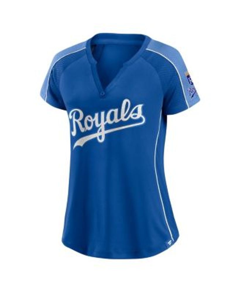 Women's Fanatics Branded Light Blue St. Louis Cardinals Bunt Raglan V-Neck T-Shirt Size: Medium