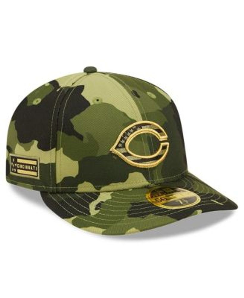 Lids Cincinnati Reds New Era 59FIFTY Fitted Hat - Olive/Blue