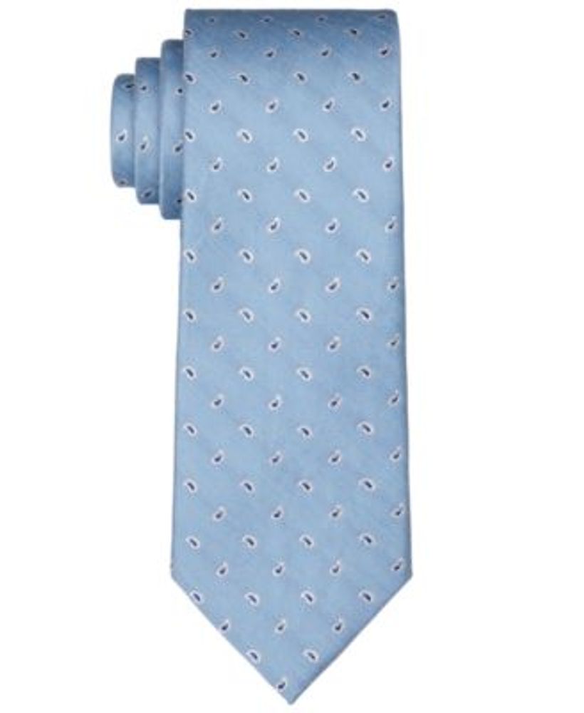 Men's Slim Outlined Pines Paisley Tie