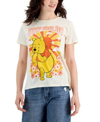 Junior’s Pooh Keep Smiling Graphic T-Shirt