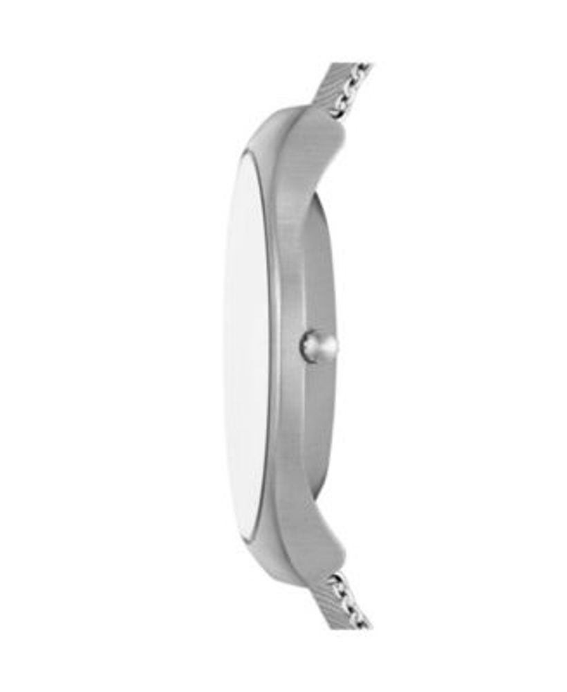 Men's Grenen in Silver-Tone Stainless Steel Mesh Bracelet Watch