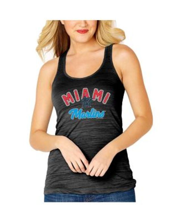 Miami Marlins G-III 4Her by Carl Banks Women's Clubhouse Tank Top - Black