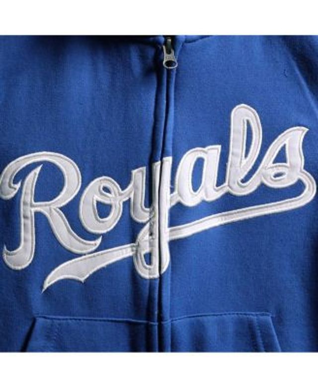 Los Angeles Dodgers Youth Wordmark Full-Zip Fleece Hoodie - Royal