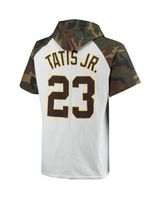 Men's Fernando Tatis Jr. White/Camo San Diego Padres Player Big & Tall  Raglan Hoodie T-Shirt 