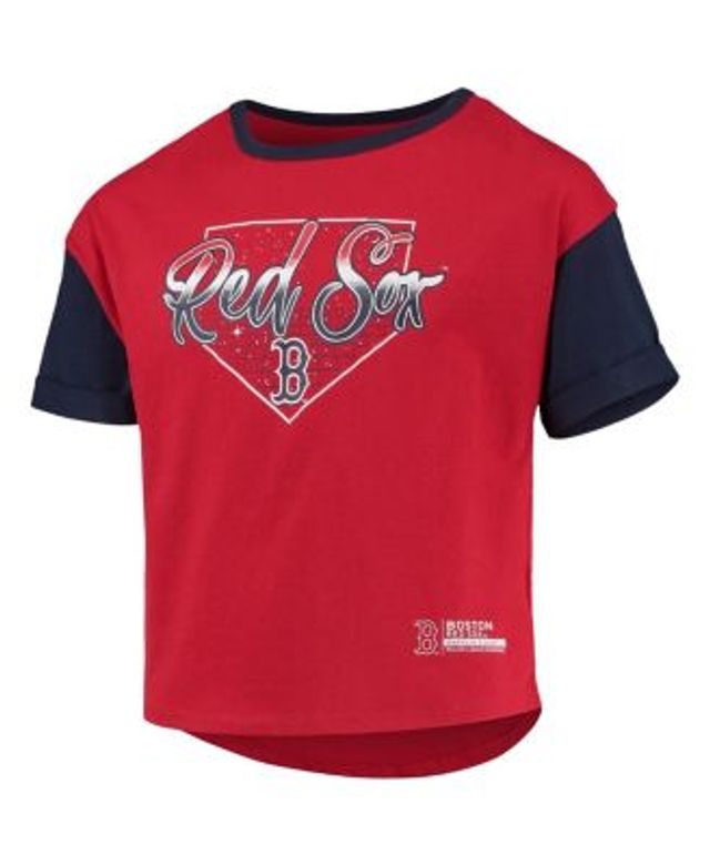 Girls Youth Red Chicago Cubs Fly the Flag T-Shirt