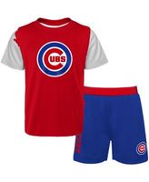 Outerstuff Newborn & Infant Orange/Royal New York Mets Pinch Hitter T-Shirt & Shorts Set