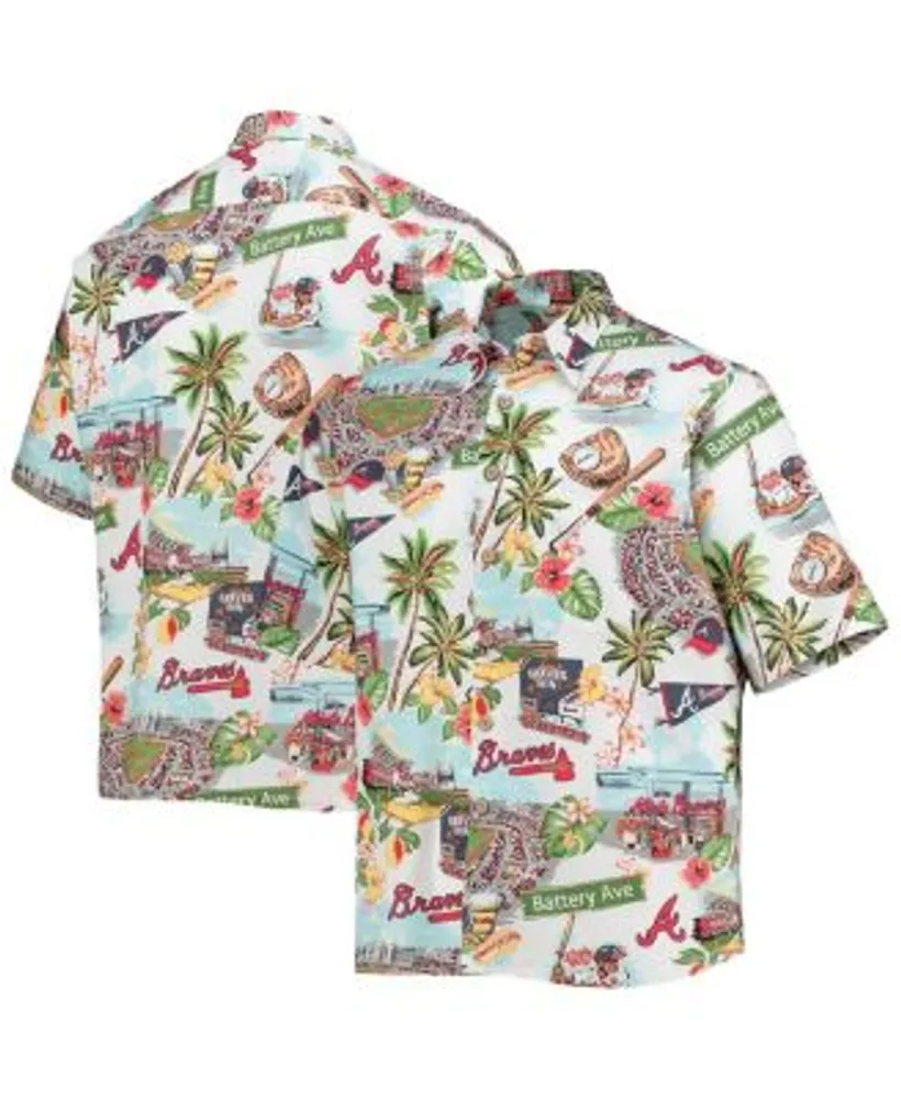 braves button down shirt