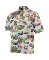 Youth Reyn Spooner White Houston Astros scenic Button-Up Shirt