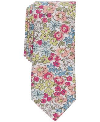 Men's Larkin Skinny Floral Tie, Created for Macy's