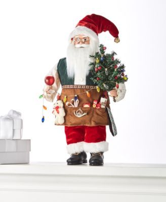 Holiday Lane Standing Santa with Tree, Created for Macy's