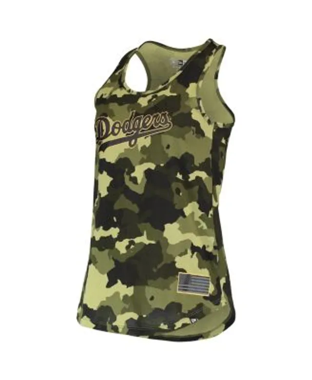 Houston Astros New Era Women's 2022 MLB Armed Forces Day Camo Racerback  Tank Top - Green