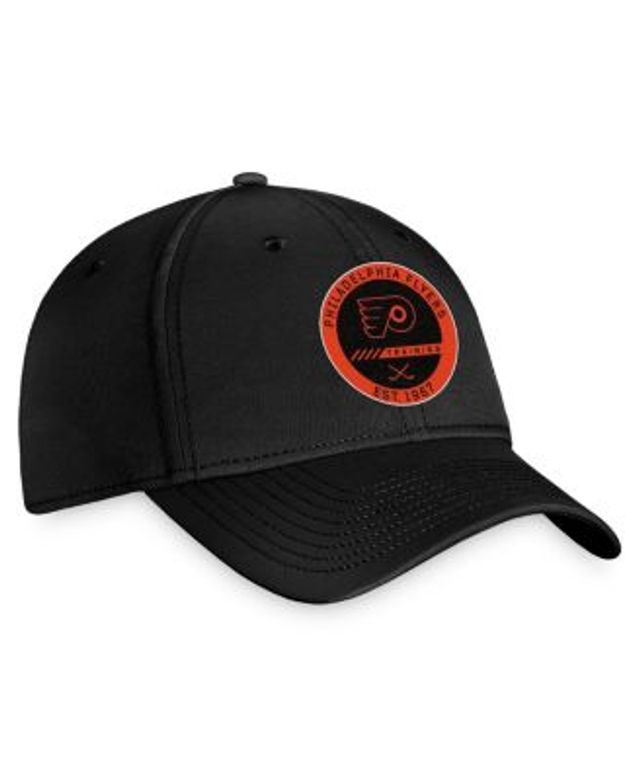 Philadelphia Flyers Fanatics Branded Authentic Pro Black Ice Adjustable  Snapback Hat - Black