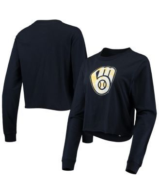 Women's New Era Gold Milwaukee Brewers Jersey V-Neck T-Shirt