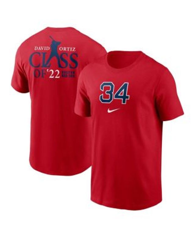 Men's Nike David Ortiz Heather Gray Boston Red Sox Name & Number T-Shirt