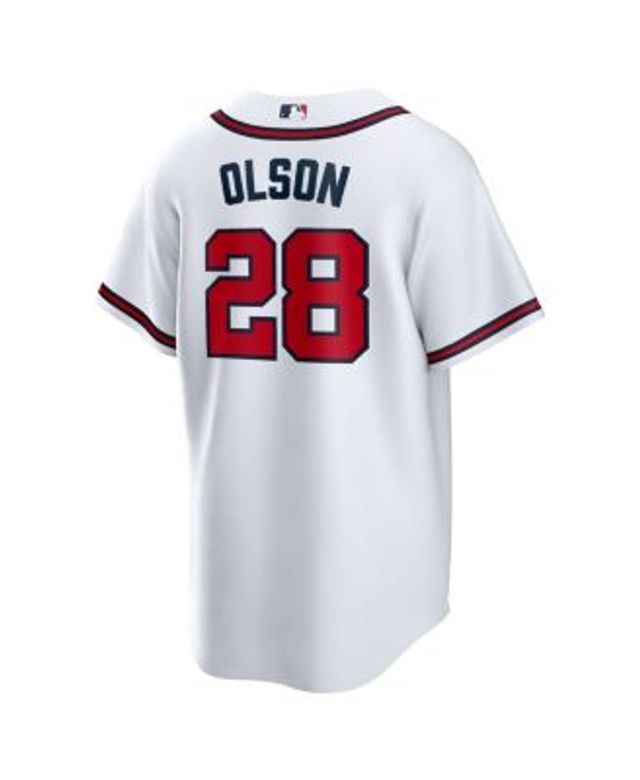 Men's Atlanta Braves Matt Olson Nike Navy Name & Number T-Shirt