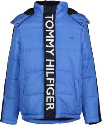 Little Boys Graphic Long Sleeves Puffer Jacket