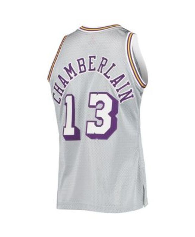 Wilt Chamberlain Los Angeles Lakers Mitchell & Ness Hardwood Classics  Stitch Name & Number T-Shirt - Gold