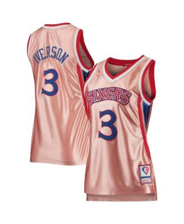 Women's Los Angeles Lakers Shaquille O'Neal Mitchell & Ness Pink 75th  Anniversary Rose Gold 1996 Swingman Jersey