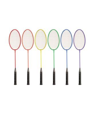 Tempered Steel Badminton Rackets, Set of 6
