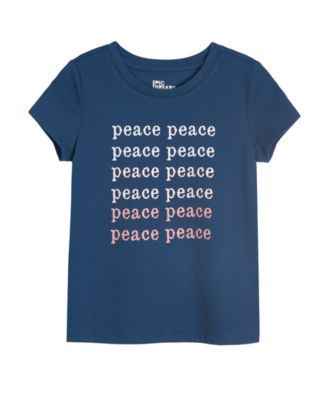 Girls 'Peace' Graphic T-shirt