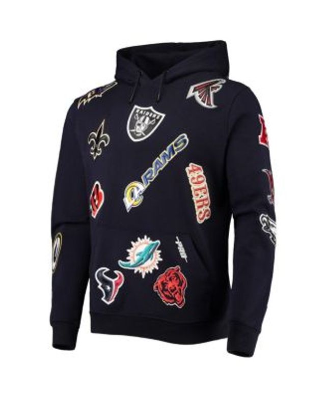 Men's Pro Standard Black NFL League Wordmark Short Sleeve Pullover Hoodie Size: Medium