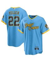 Youth Nike Christian Yelich Powder Blue Milwaukee Brewers 2022