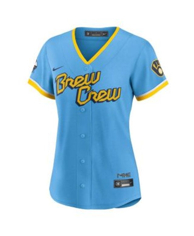 Women's Milwaukee Brewers Christian Yelich Nike Powder Blue 2022