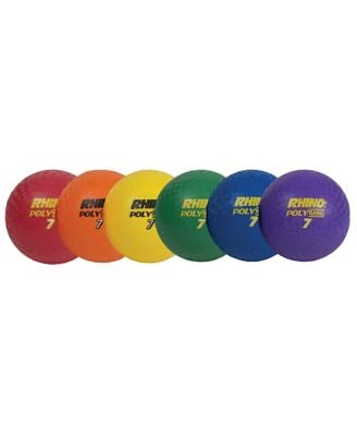 Rhino 7" Playground Balls, Set of 6