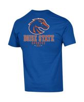 Men's Champion Royal Boise State Broncos Team Stack Long Sleeve T-Shirt