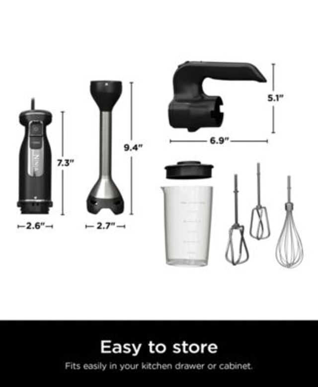 NutriBullet Immersion Blender with Blending Cup, Chopper & Whisk  Attachments - Macy's