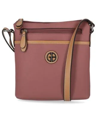 Giani Bernini Saffiano North South Crossbody, Created for Macy's - Red