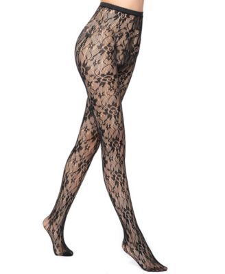 Women's Floral Fishnet Tights