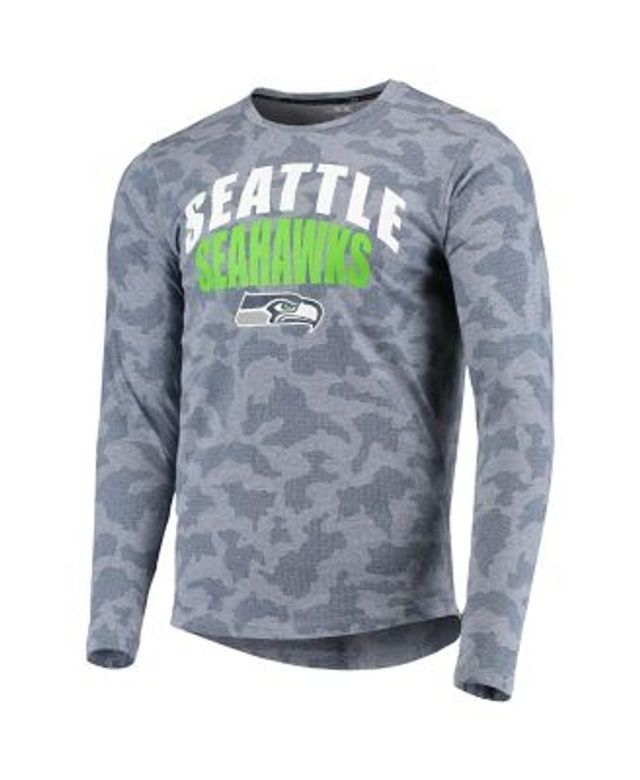 Men's Nike College Navy Seattle Seahawks Fan Gear Color Bar Long Sleeve  T-Shirt