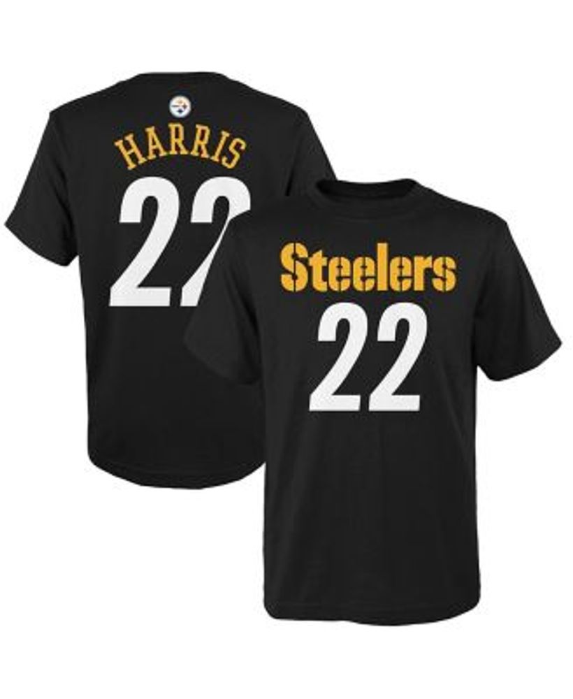 Lids Najee Harris Pittsburgh Steelers Youth Mainliner Name & Number T-Shirt  - Black