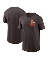 Men's Nike Brown Cleveland Browns Sideline Lockup Performance Long