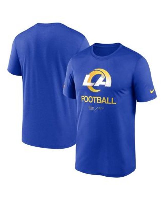 Nike Men's Dri-Fit Primary Lockup (NFL Los Angeles Rams) Shorts Blue