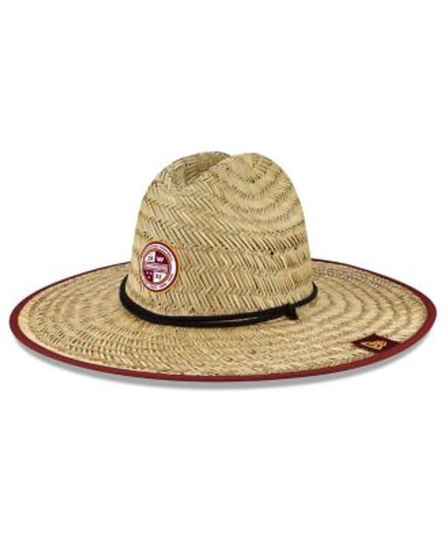 Men's New Era Natural Atlanta Falcons Tide Lifeguard Straw Hat