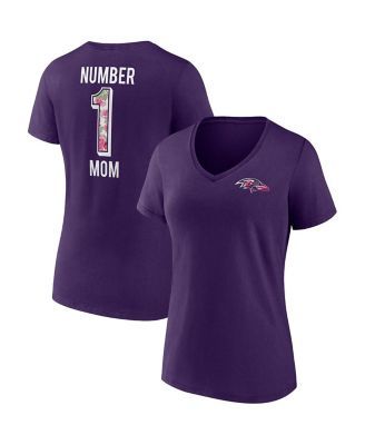 Women's Fanatics Branded Royal New York Mets #1 Mom V-Neck T-Shirt