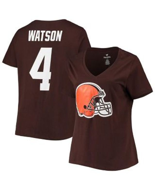 Men's Nike Deshaun Watson Brown Cleveland Browns Player Name & Number T- Shirt