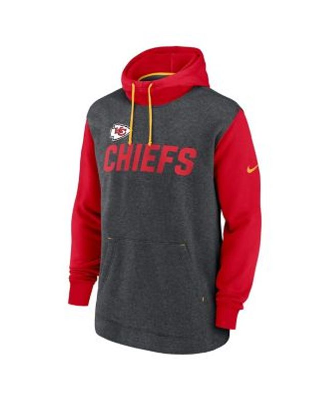 Fanatics Men's Charcoal Kansas City Chiefs Breakneck Blitz Pullover Hoodie