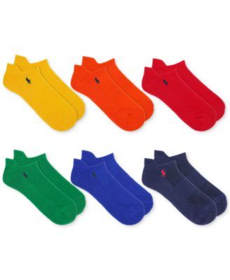 Men's 6-Pk. Performance Colorful Low Cut Socks
