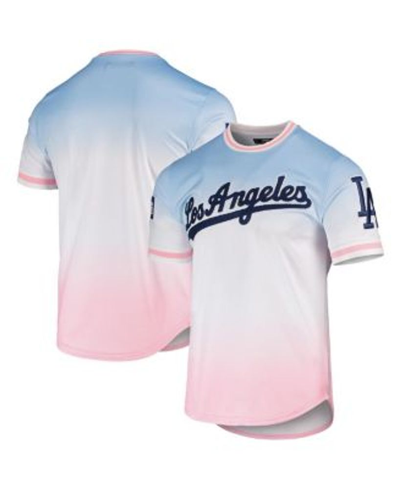 Men's Los Angeles Dodgers Pro Standard Blue/Pink Team Logo Pro Ombre Shorts