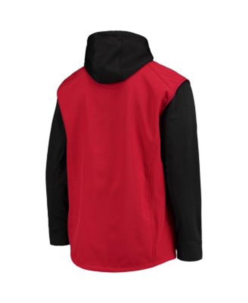 Men's Scarlet and Black San Francisco 49ers Alpha Full-Zip Hoodie Jacket
