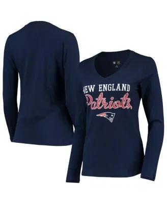 Cleveland Indians G-III 4Her by Carl Banks Women's Post Season Long Sleeve T-Shirt - Navy