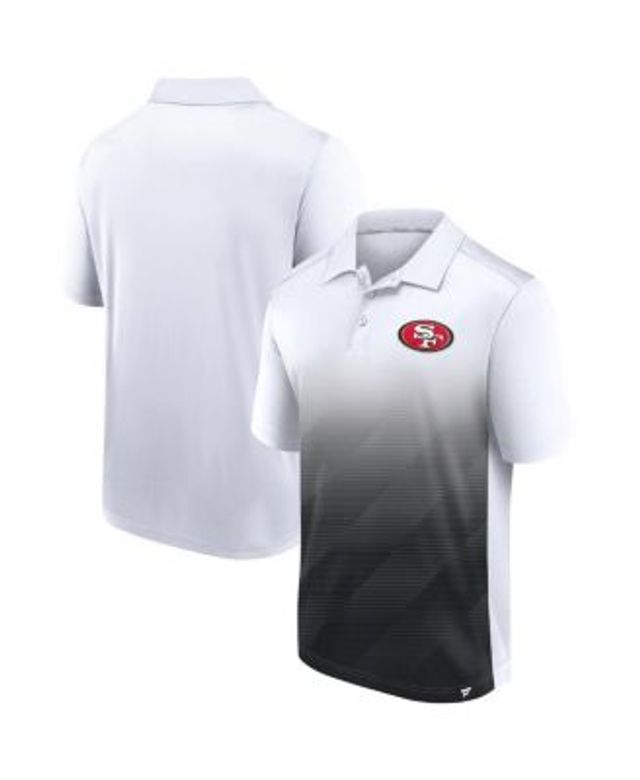 Men's White/Scarlet San Francisco 49ers Big & Tall Fade Polo