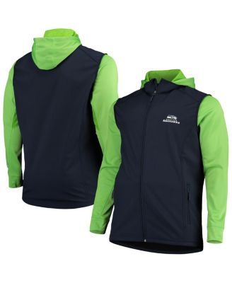 Men's Nike College Navy Seattle Seahawks Sideline Bomber Full-Zip Jacket