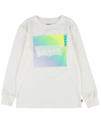 Big Boys Gradient Logo Long Sleeve Graphic T-shirt